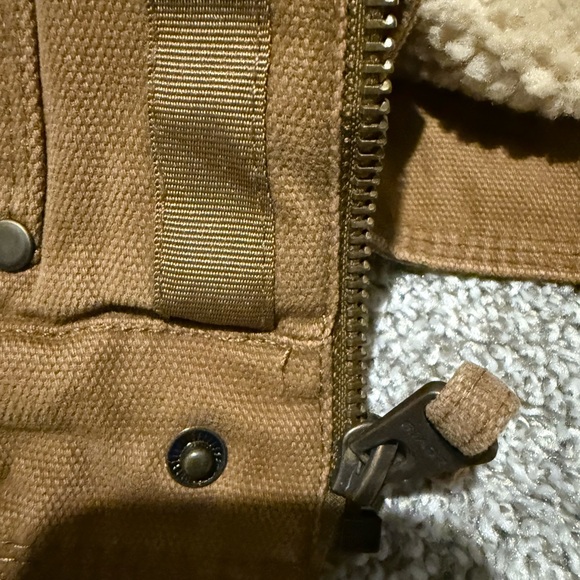 Levi's Men's Tan Jacket with Gray Hood - Picture 8 of 12